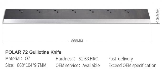 الورق غيلوتين السكين شفرة مستقيمة مع القطبية لجهاز قطع الورق 0