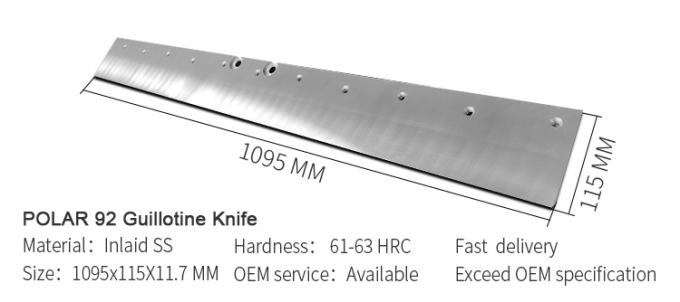 الورق غيلوتين السكين شفرة مستقيمة مع القطبية لجهاز قطع الورق 1