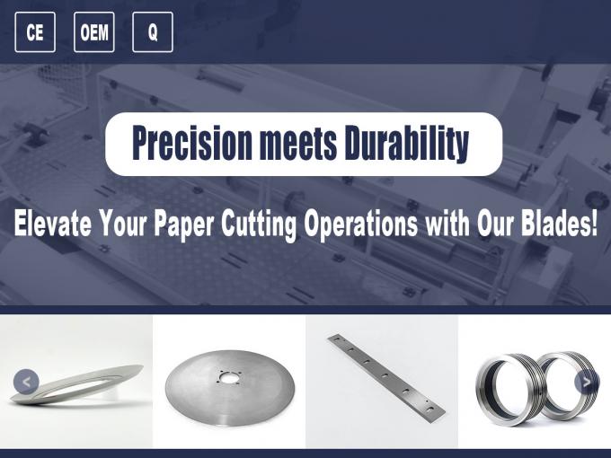 سكين لجهاز قطع الكربيد التنغستنية شفرات دائرية صناعية لقطع الورق المقوى لمصانع التصنيع 0