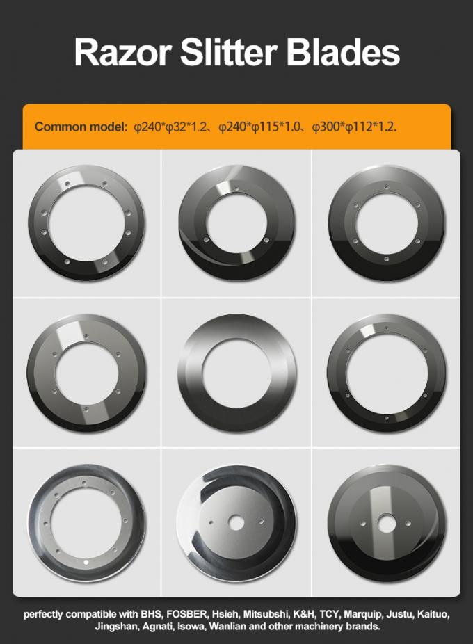 شفرة الورق المموجة للقطع من الورق المقوى حلاقة دائرية سكين شفرة لقطع الورق طلاء آلات شفرات 0