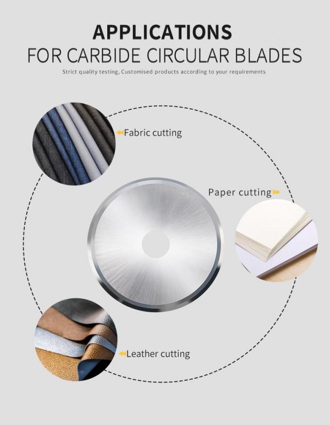 OEM / ODM سكين دائري قطع شريط مطاطي قطعة أنابيب الورق دائرة شفرة 4