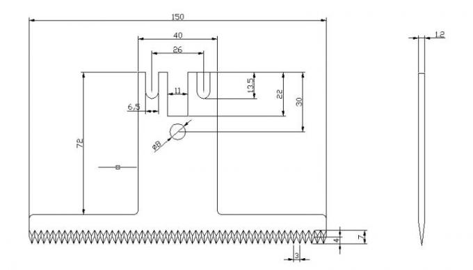 طرق التعبئة لقطع الفيلم سكاكين كيس بلاستيكي لقطع حلاقة شفرة 0