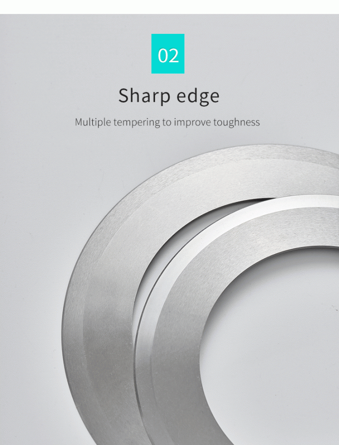 سكين آلة قطع لفائف الورق الصناعية عالية الدقة 130 مم، سكين قطع بشفرة دائرية 2