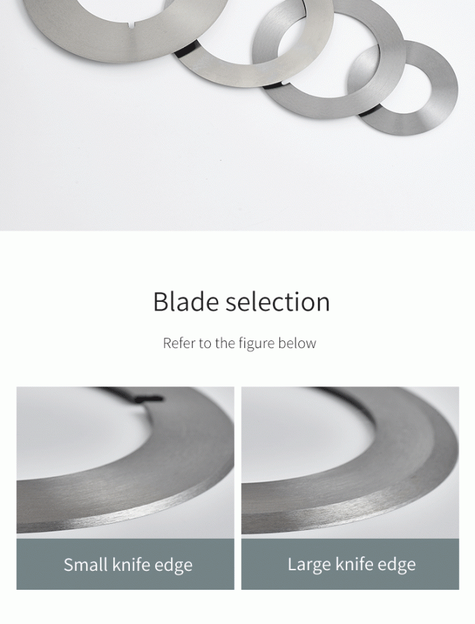 سكين آلة قطع لفائف الورق الصناعية عالية الدقة 130 مم، سكين قطع بشفرة دائرية 1